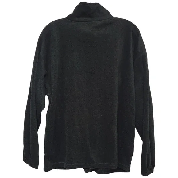 Full Zip USA Olympic Embroidered Fleece Jacket Black Size Large - Picture 2 of 5